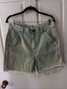BDG Light Sage Utility Jean Shorts - Women